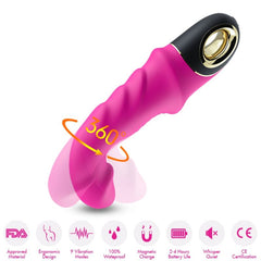 ARMONY - JOYBLADE VIBRATING DILDO ROTATING FUCHSIA