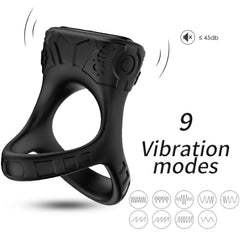 ARMONY - BLACK MULTIPOSITION RING VIBRATOR