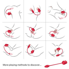 ARMONY - PINK RED STIMULATOR AND VIBRATOR