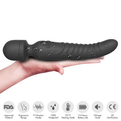 ARMONY - MISSION MASSAGER AND HEAT EFFECT VIBRATOR BLACK
