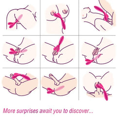 ARMONY - Y-WAND MASSAGER AND DOUBLE HEAD VIBRATOR FUCHSIA