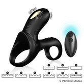 ARMONY - RANGER DOUBLE VIBRATING RING FOR COUPLES BLACK