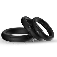 ARMONY - BLACK SILICONE TRIPLE RING