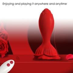 ARMONY - PINK VIBRATOR AND SMALL RED REMOTE CONTROL ANAL PLUG