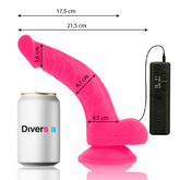 DIVERSIA - DIVERSIA PINK FLEXIBLE VIBRATOR 21.5 CM -O- 4.5 CM