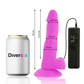 DIVERSIA - PURPLE VIBRATING FLEXIBLE 18 CM -O- 4 CM