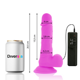 DIVERSIA - FLEXIBLE VIBRATING PURPLE 20.5 CM -O- 4.2 CM