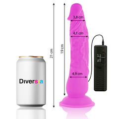 DIVERSIA - FLEXIBLE VIBRATING PURPLE 21 CM -O- 4.9 CM