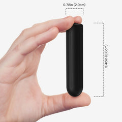 ARMONY - WARHEAD BULLET VIBRATOR REMOTE CONTROL BLACK 2 CM X 8.8 CM