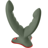 FUN FACTORY - RYDE DOUBLE DILDO AND MASSAGER GREEN