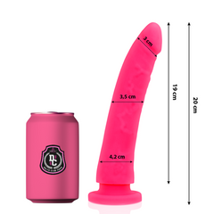 DELTA CLUB -TOYS PINK SILICONE MEDICAL DILDO 20 CM -O- 4 CM