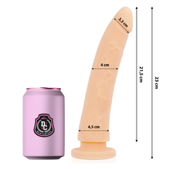 DELTA CLUB - TOYS MEDICAL DILDO NATURAL SILICONE 23 CM -O- 4.5 CM