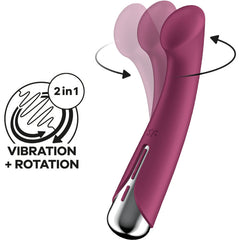 SATISFYER - SPINNING G-SPORT 1 RED ROTATOR VIBRATOR