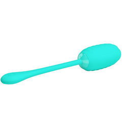 PRETTY LOVE - KIRK AQUA GREEN RECHARGEABLE VIBRATING EGG
