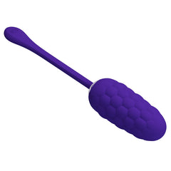 PRETTY LOVE - RECHARGEABLE VIBRATING EGG WITH MARINE TEXTURE PURPLE