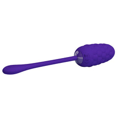 PRETTY LOVE - RECHARGEABLE VIBRATING EGG WITH MARINE TEXTURE PURPLE
