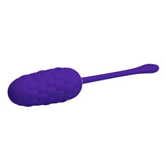 PRETTY LOVE - RECHARGEABLE VIBRATING EGG WITH MARINE TEXTURE PURPLE