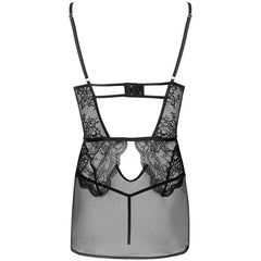 LIVCO CORSETTI FASHION - CAMISA BARIRIN LC 90633 + CALCINHA PRETA L/XL
