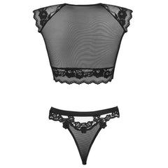 LIVCO CORSETTI FASHION - TIMOSAN LC 90631 BRA + BLACK PANTS L/XL