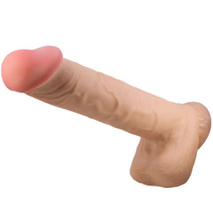 PRETTY LOVE - SLIDING SKIN SERIES REALISTIC DILDO WITH SLIDING SUCTION CUP FLESH SKIN 26 CM