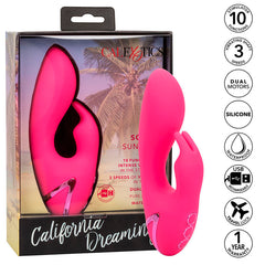 CALEXOTICS - SO. CAL SUNSHINE RABBIT VIBRATOR FUCHSIA BY CALIFORNIA DREAMING