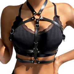 SUBBLIME - ETO LEATHER RING CHEST HARNESS ONE SIZE