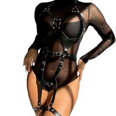 SUBBLIME - FULL BODY HARNESS WITH ETO LEATHER BUCKLES ONE SIZE FITS ALL