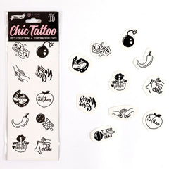 SECRET PLAY - SET OF 10 TEMPORARY TATTOOS FROM THE SPICY COLLECTION