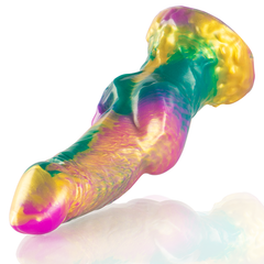 EPIC - IRIS DILDO WITH RAINBOW PLEASURE TESTICLES