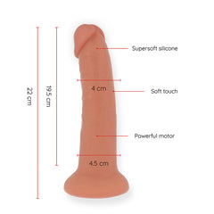 ONINDER - LARGE VIBRATOR BOGOTA DILDO 9 SPEEDS NATURAL 22 CM -O- 4.5 CM - FREE APP