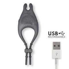 ONINDER - PAMPA RECHARGEABLE ADJUSTABLE VIBRATING RING WITH 10-SPEED CLITORAL STIMULATOR - FREE APP