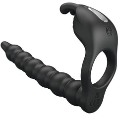 PRETTY LOVE - BLACKNEY COCK RINGS WITH VIBRATING PLUG