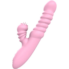 ARMONY - MULTIFUNCTION VIBRATOR WITH PINK TONGUE STIMULATING HEAT EFFECT