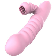 ARMONY - MULTIFUNCTION VIBRATOR WITH PINK TONGUE STIMULATING HEAT EFFECT