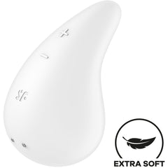 SATISFYER - WHITE LAY-ON DEW DROP VIBRATOR