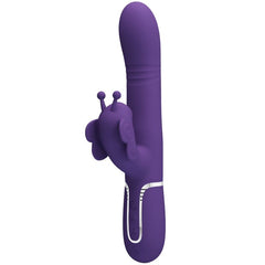 PRETTY LOVE - 4 IN 1 PURPLE BUTTERFLY MULTIFUNCTION RABBIT VIBRATOR