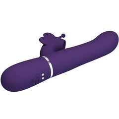 PRETTY LOVE - 4 IN 1 PURPLE BUTTERFLY MULTIFUNCTION RABBIT VIBRATOR