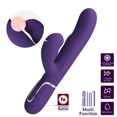 PRETTY LOVE - PERLITA 3 IN 1 MULTIFUNCTION PURPLE G-SPOT VIBRATOR