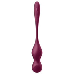 SATISFYER - LOVE BIRDS VARY VIBRATING BALLS FREE APP RED WINE