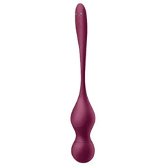 SATISFYER - LOVE BIRDS VARY VIBRATING BALLS FREE APP RED WINE