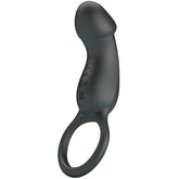 PRETTY LOVE - TRAE VIBRATING RING WITH BLACK STIMULATOR
