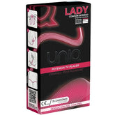 UNIQ - LADY CONDOM LATEX-FREE FEMININE CONDOMS WITH GARTER BELT 3 UNITS