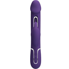 PRETTY LOVE - KAMPAS 3 IN 1 MULTIFUNCTION RABBIT VIBRATOR WITH VIOLET TONGUE