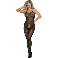 SUBBLIME - 951726 BLACK ELASTIC NET BODYSTOCKING WITHOUT BOTTOM ONE SIZE