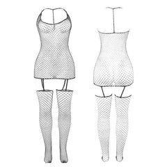 SUBBLIME - 951955 GLOSSY FISHNET BODYSTOCKING ONE SIZE