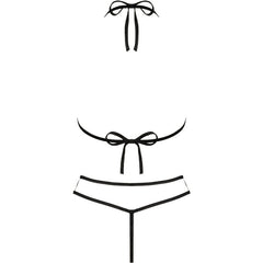 LIVCO CORSETTI FASHION - JIMENA LC 20216 BRA + TANGA PRETO TAMANHO ÚNICO