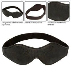CALEXOTICS - NOCTURNAL EYE MASK PVC BLACK LEATHER