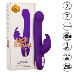 CALEXOTICS - JACK RABBIT VIBRATOR AND STIMULATOR 7 VIBRATIONS AND SUCTION MODE BLUE