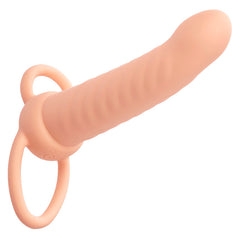 CALEXOTICS - MAXX RIBBED DUAL PENETRATOR 10 FLESH VIBRATIONS