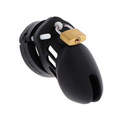 HIDDEN DESIRE - EXTREME CHASTITY SILICONE CAGE SIZE S BLACK